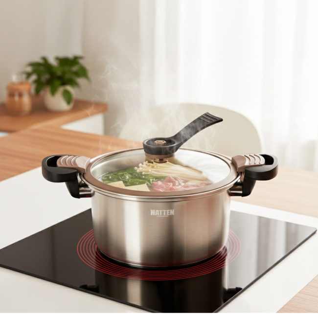 하텐 자일 IH 진공 멀티 팟 3.5L 304 저압냄비