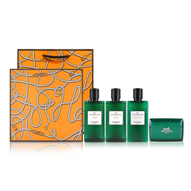 [에르메스] 오도렌지 베르테 헤어 4종세트_에르메스 쇼핑백 증정
