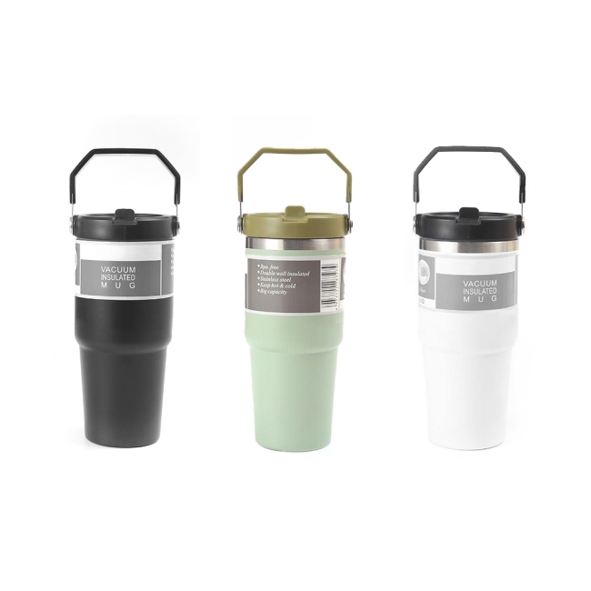 [무드링크] 스윙핸들 이중진공 텀블러 600ml