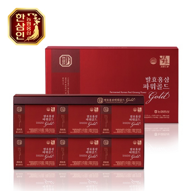 [한삼인] 발효 홍삼파워 골드 50ml*30포_쇼핑백 증정