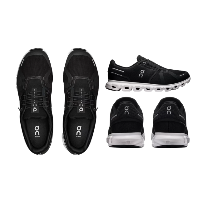 온 러닝 클라우드 6 블랙 화이트 남성 런닝화 3MF10070299