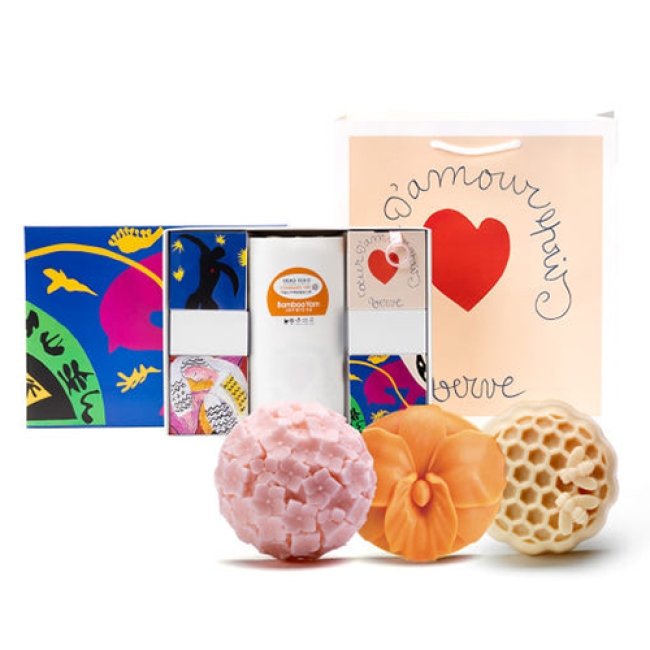 (일본히트상품) [새라새]  프리미엄 비누 스페셜에디션 선물세트_쇼핑백 증정_(10세트)