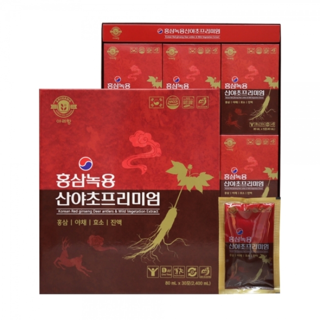 아리항 홍삼녹용산야초프리미엄 80ml x 30포