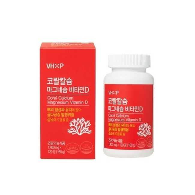 [D]+XP 코랄칼슘 마그네슘 비타민D  1,400mg x 120정
