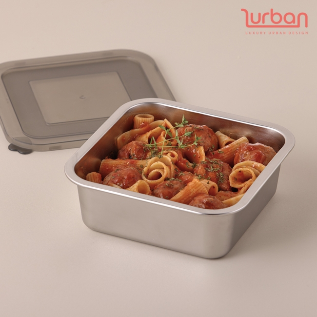 쉬젤 러반 스테인렌스 스퀘어밧드3PCS-(S)밧드본체-16cm/커버/와이어랙