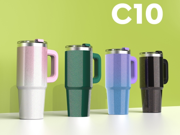 쿠팸-C10 글리터 핸들 텀블러 887ml