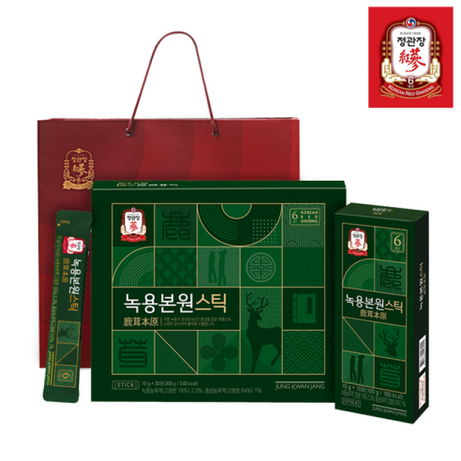 정관장 녹용본원스틱 10g*30포 + 쇼핑백