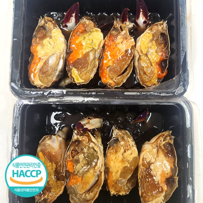 (프리미엄) 국내산 연평도 알배기 소문난 간장게장 (하프절단)1kg(2미 /4조간)