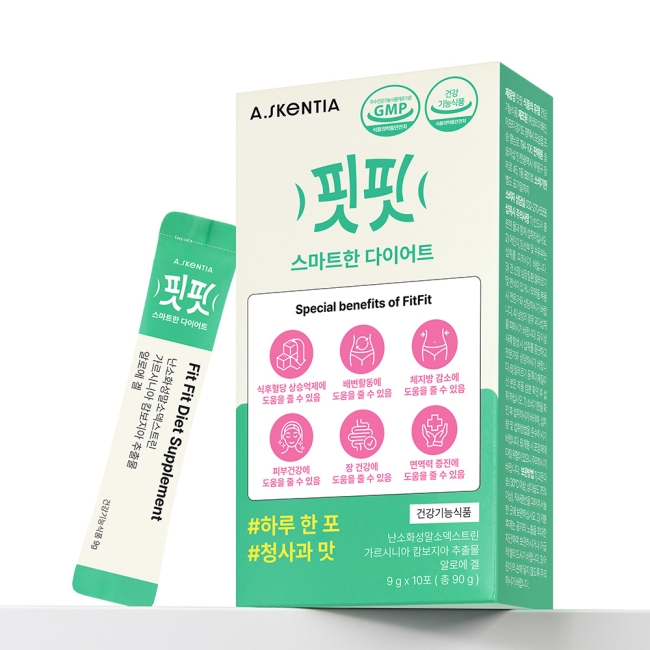 [공구] 핏핏 스마트한 다이어트 보조제 분말 스틱형 6중 기능성 90g, 1개[원산지:제품 내 별도표기]