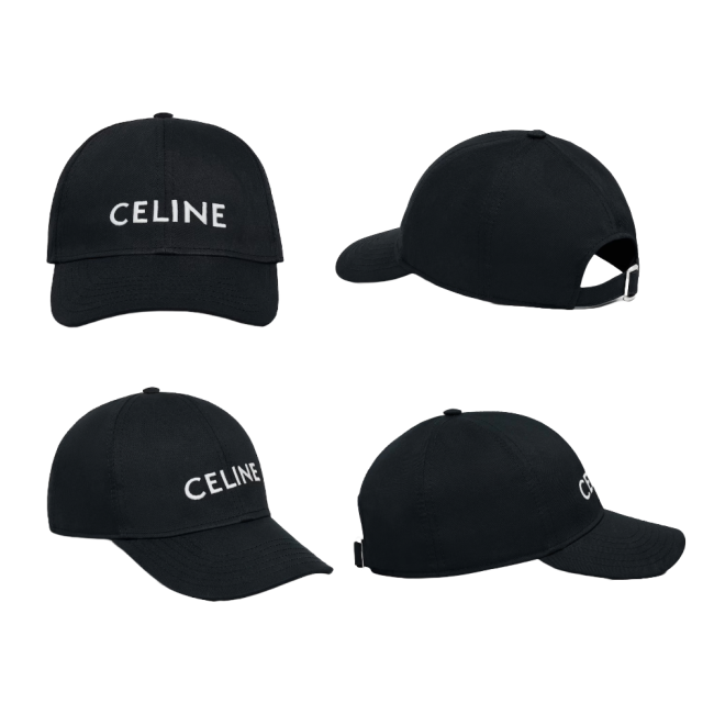 셀린느 코튼 베이스볼 캡 블랙 2AUS9242N38NO
