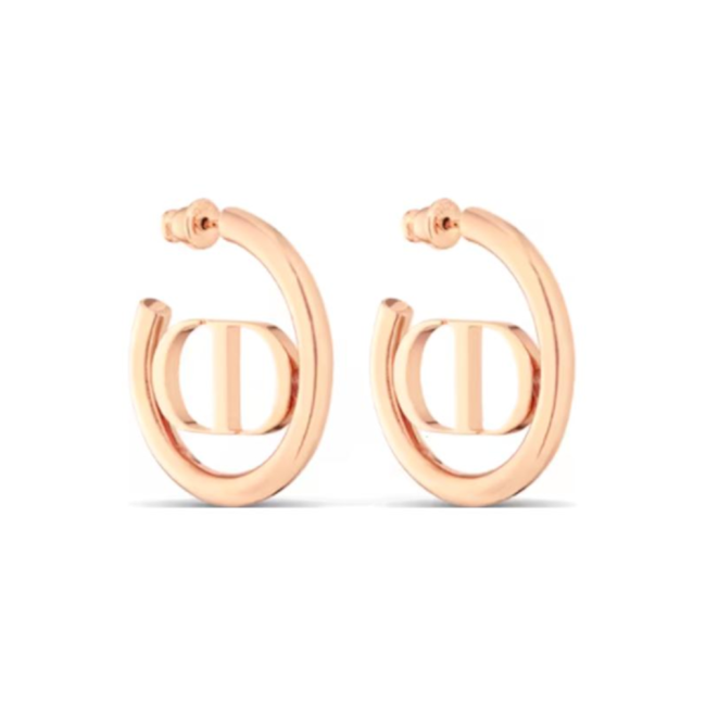 디올 메탈 이어링 핑크 골드 E2027WOMMTD15P