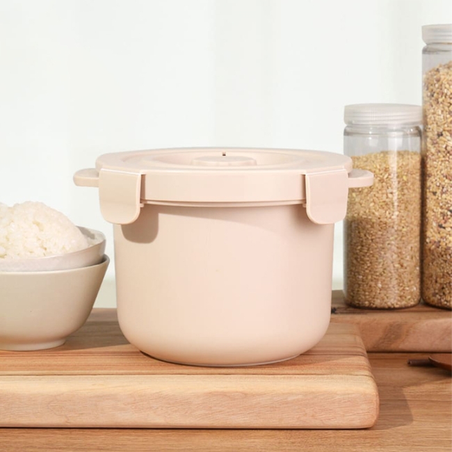 전자레인지용 저당밥솥 칼로라이트(크림/메탈)