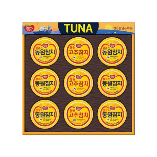 [동원] S9호(라이트 스탠다드 참치 90g x 6캔, 고추참치 90g x 3캔)