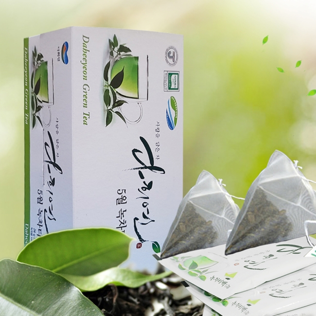 [5개] 다희연 5월 녹차 티백 1.2g x 20포L 제주도 유기농 잎차