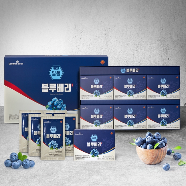[동원천지인] 일품 블루베리 70ml*30포_쇼핑백 증정