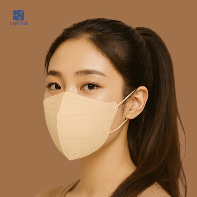 비앤브리즈 KF94 마스크 중형 베이지 500매