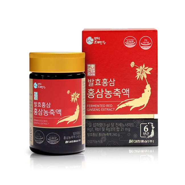 [대한홍삼] 발효홍삼 홍삼농축액 240g x 1병(홍삼농축액100%)_쇼핑백 증정