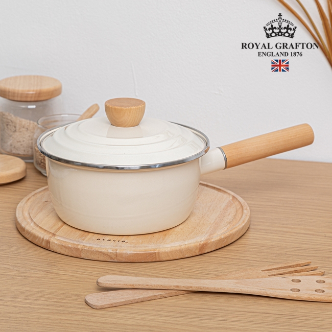 로얄그래프톤 바닐라크림 IH 법랑냄비 편수20