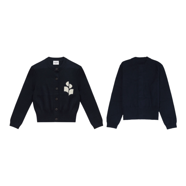 이자벨마랑 뉴턴 코튼 가디건 미드나잇 CA0040FAA1X05E30MI