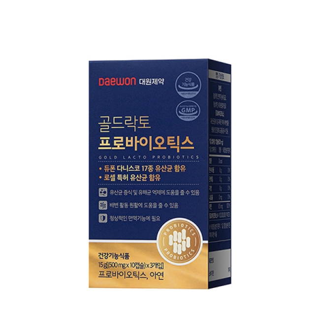 대원제약 골드락토프로바이오틱스 500mg x 30캡슐