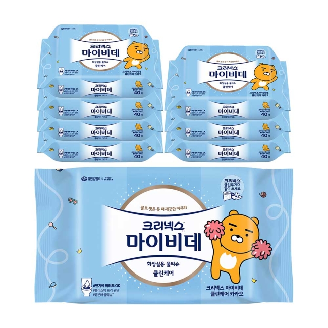 크리넥스 마이비데 클린케어 카카오 40매X8팩