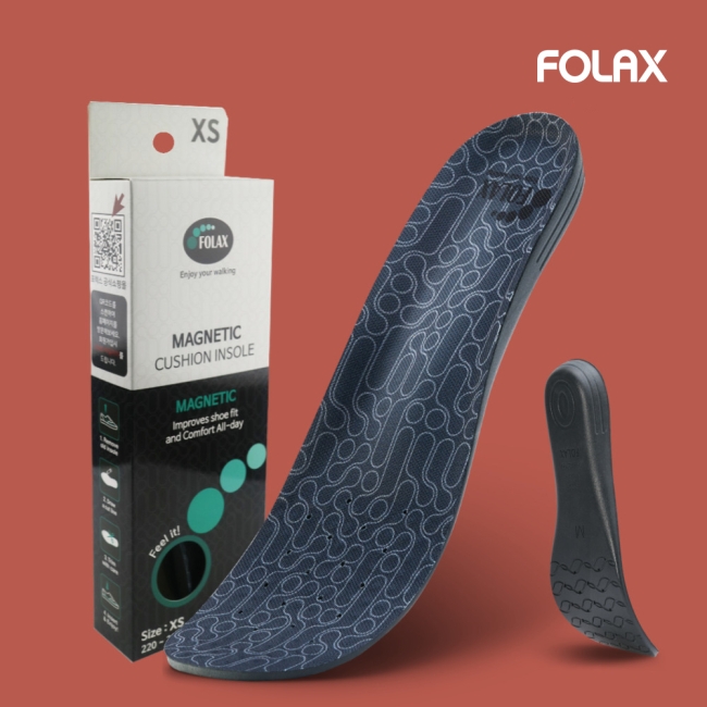 하이볼륨 마그네틱 / 기능성 인솔 당뇨 메모리폼 쿠션 안짱다리 오다리 아치 자석 신발 깔창
