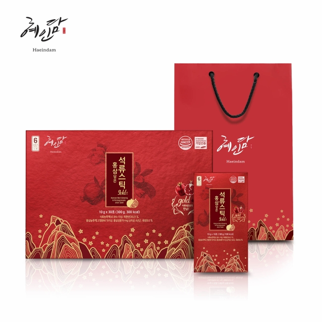 혜인담 홍삼담은 석류스틱 골드 10g*30포 + 쇼핑백