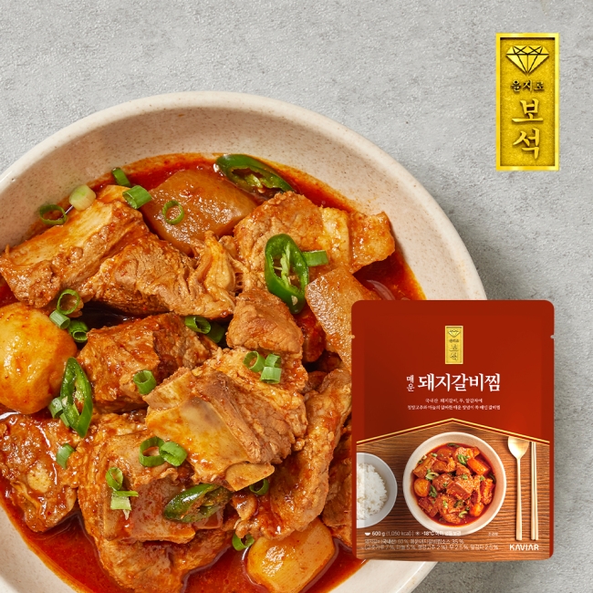 무료배송 [을지로보석]매운돼지갈비찜 600gx2팩
