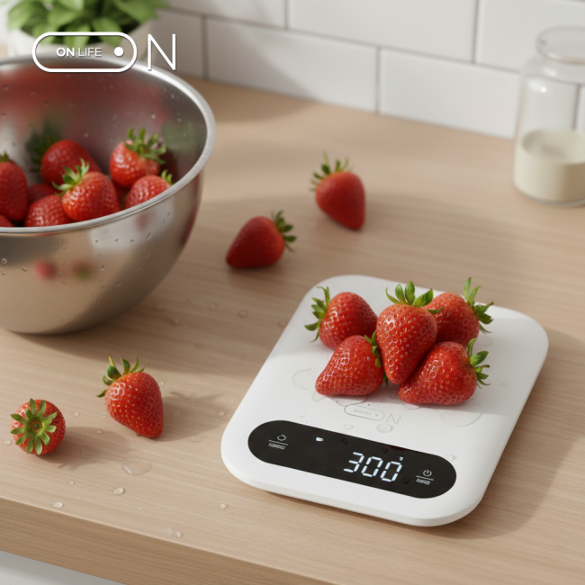 [오앤] 센스 그램 주방저울 화이트 /핑크/오렌지 /민트 