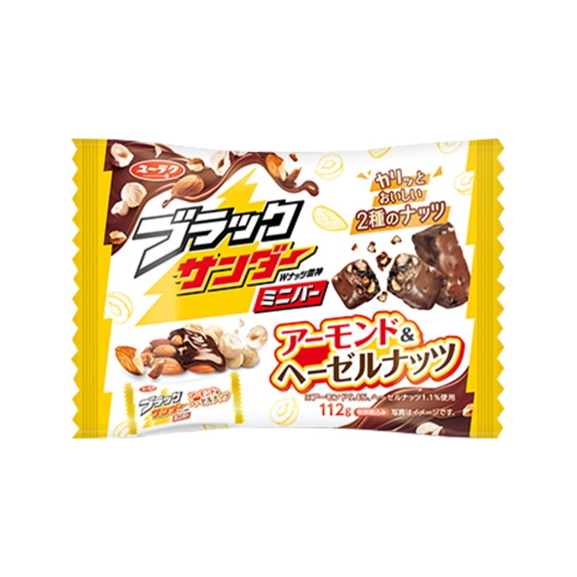 블랙썬더 미니바 아몬드&헤이즐넛 112g 2개