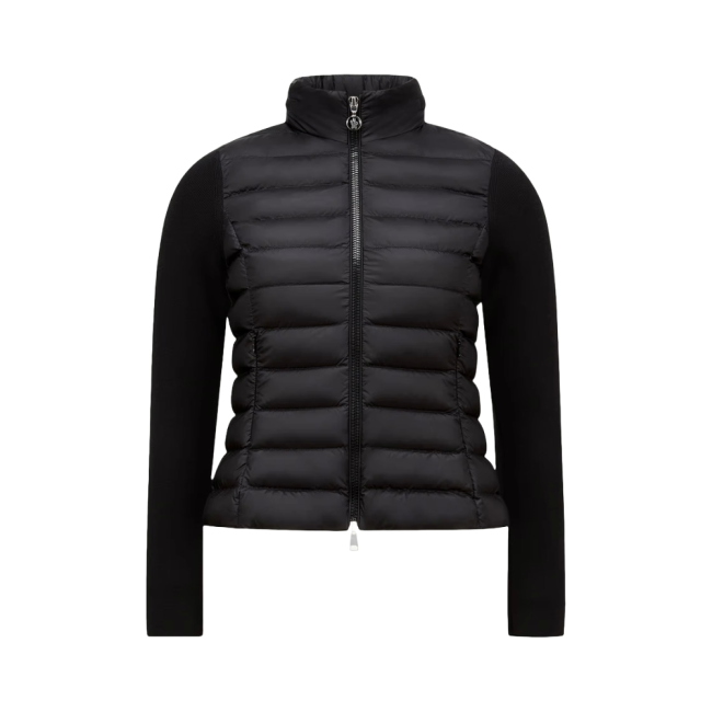 몽클레르 패딩 울 집업 가디건 블랙 25SS K10939B00006M1122999