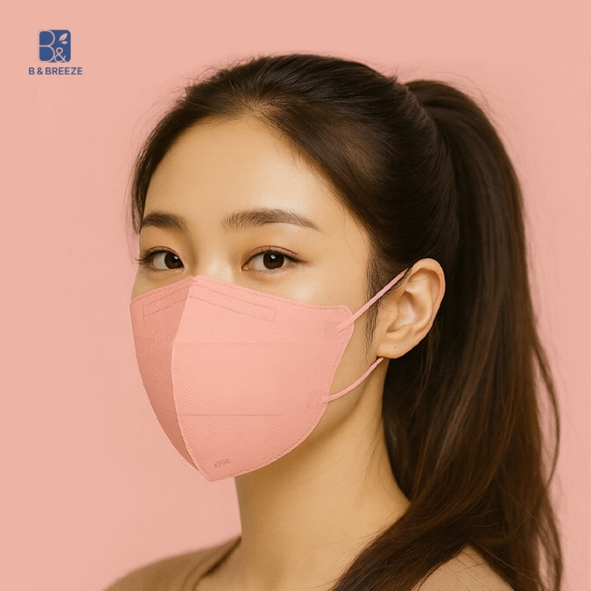 비앤브리즈 KF94 마스크 대형 핑크 1000매 (1박스)