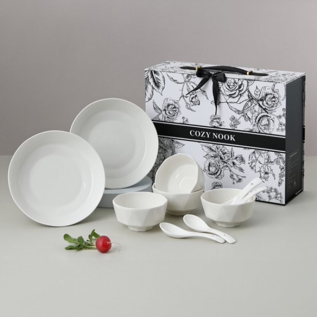[코지누크] 도자기 식기세트 10P (그릇+접시+숟가락)