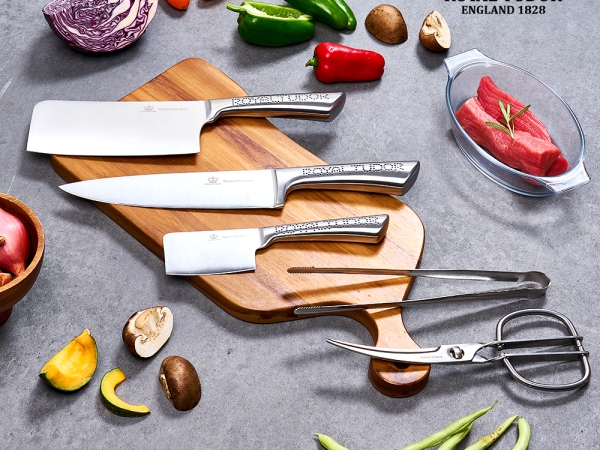 로얄튜더 엘리자베스 나이프 세트 5종 세트 (중식 나이프, 쉐프 나이프, 유틸리티 나이프, 가위, 집게)