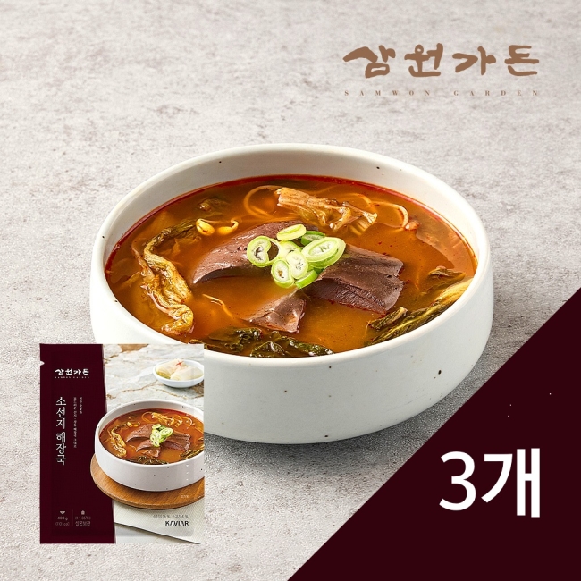 [삼원가든] 소선지해장국 400g * 3팩