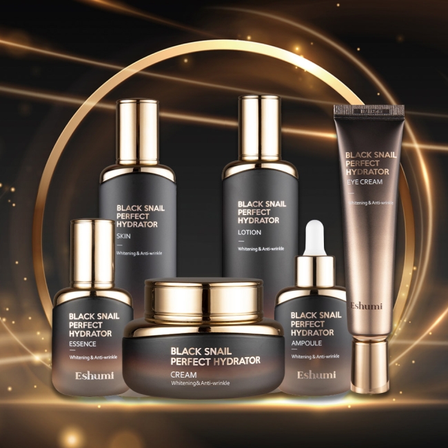 [애슈미] 블랙 스네일 퍼펙트 하이드레이터 6종 세트(쇼핑백 포함)