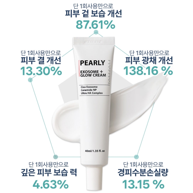 펄리 엑소좀 피부과 재생크림 물광크림 속건조 히알루론산 시카크림 40ml