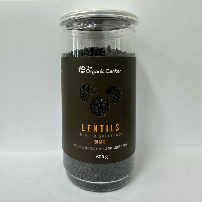 [라온오가닉] 검정 렌틸콩 600g