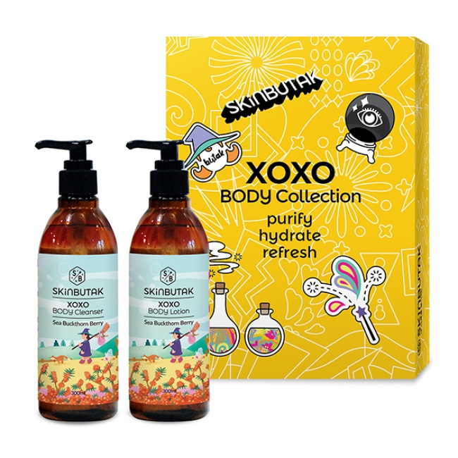 [신세계백화점 판매용]  스킨부탁 XOXO 바디컬렉션 (바디클렌저 + 바디로션)_(2세트)