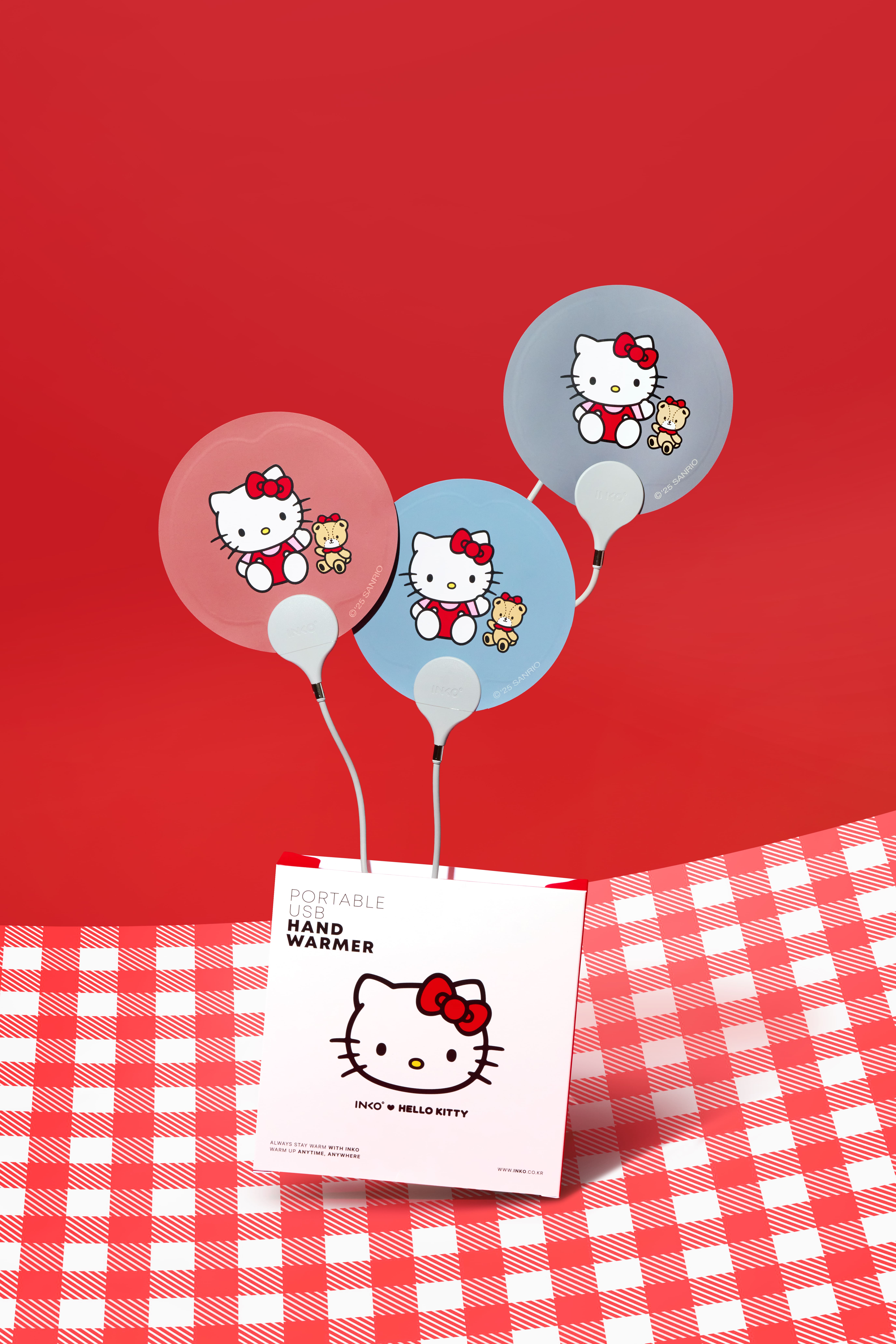 잉코 산리오 헬로키티 USB 휴대용 핫팩 손난로