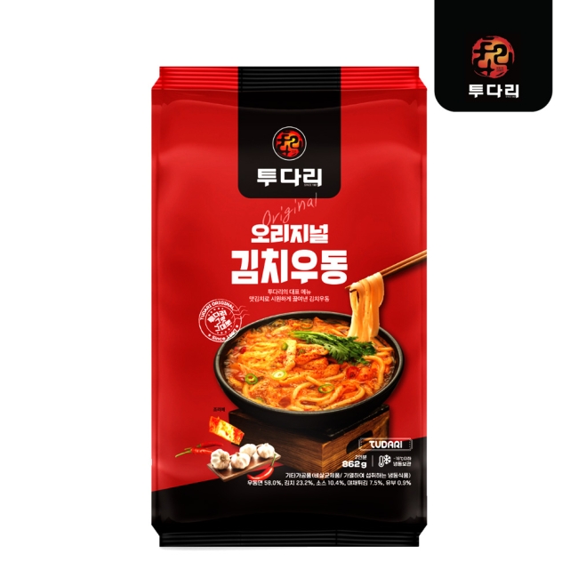 투다리 오리지널 김치우동 2인분 x 2팩