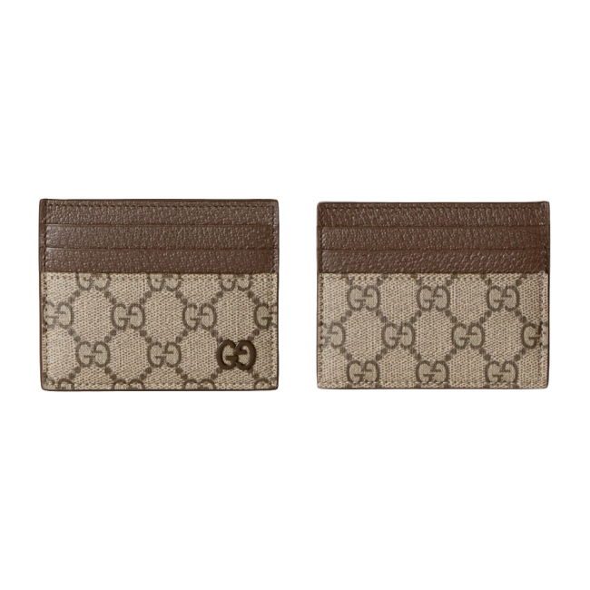 구찌 바이컬러 GG 카드 케이스 베이지 에보니 브라운 795230FACQC9773