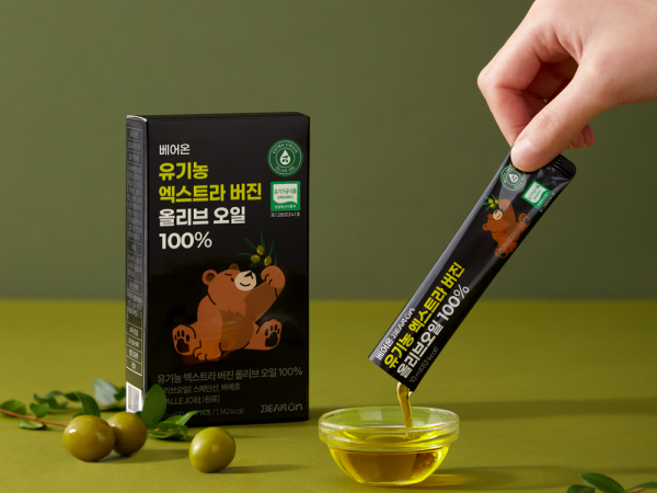 [베어온] 유기농 엑스트라버진 올리브 오일 100% 냉압착 스페인산, 2박스, 28포 [원산지:상세설명에 표시]