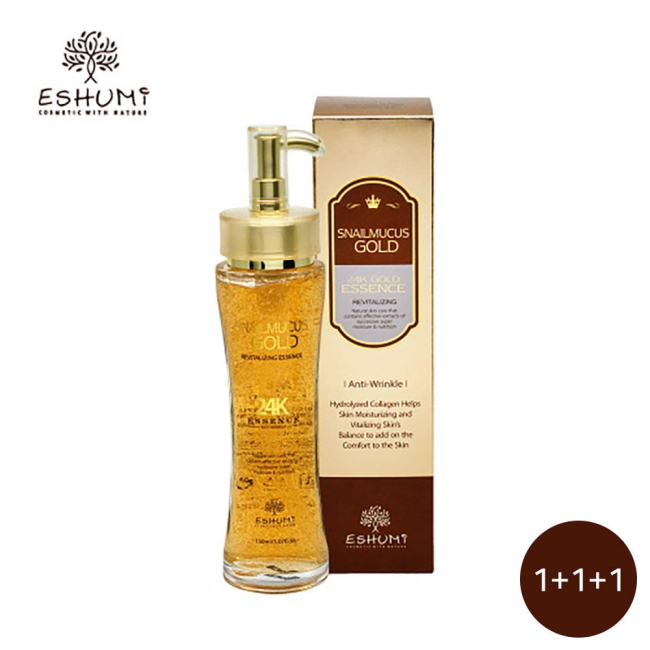 [애슈미] 스네일 뮤커스 골드 리바이탈라이징 에센스 150ml 1+1+1