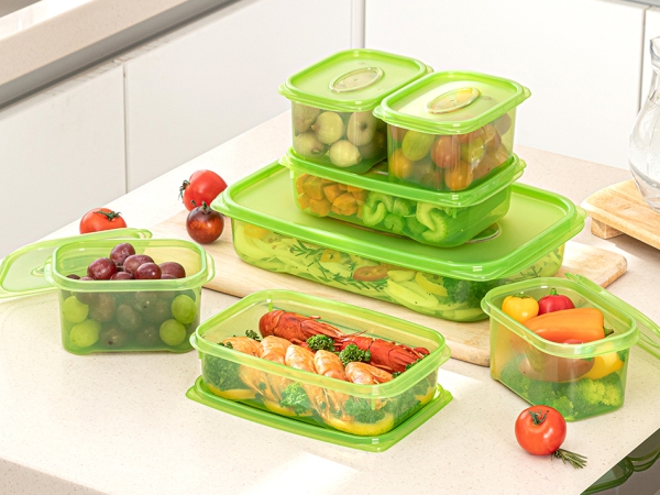 [맥스앤맥스] 항균 그린 밀폐용기 7종 세트