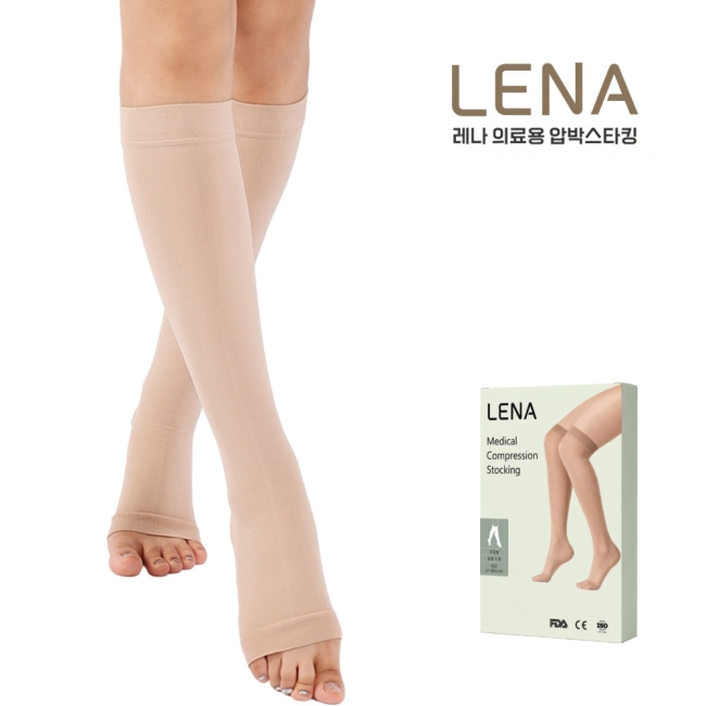 LENA 레나 의료용 압박스타킹 압박밴드 임산부 간호사 승무원 의료기기 무릎형/허벅지형/종아리형