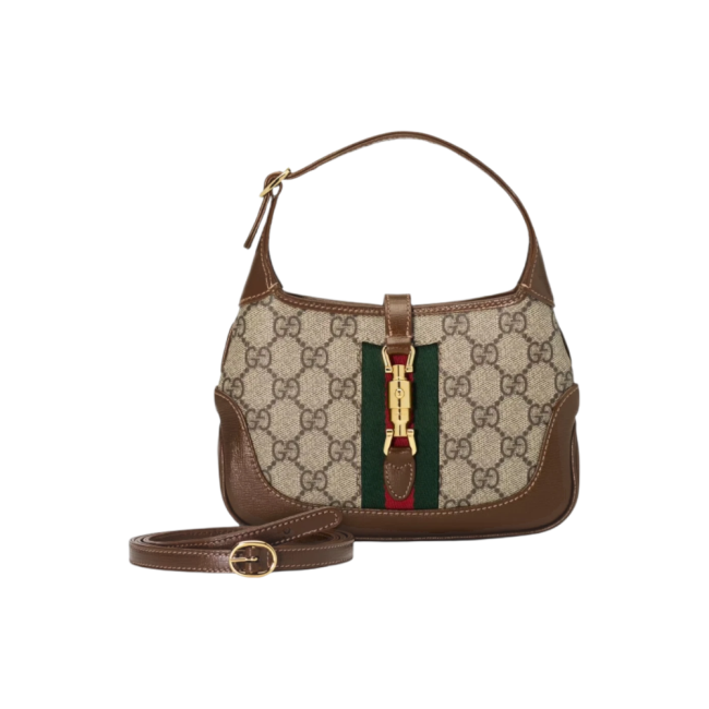 구찌 재키 1961 미니 숄더백 베이지 에보니 637092HUHHG8565