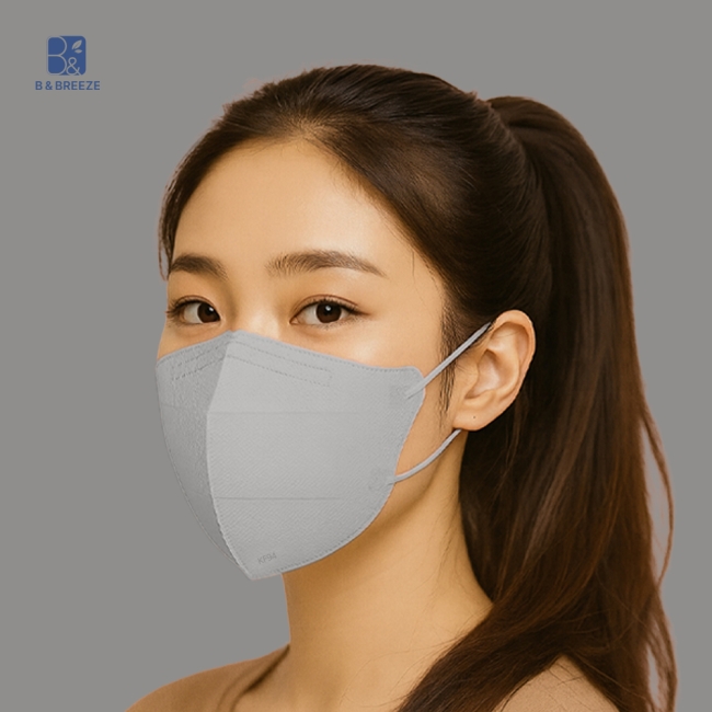 비앤브리즈 KF94 마스크 대형 라이트그레이 1000매 (1박스)