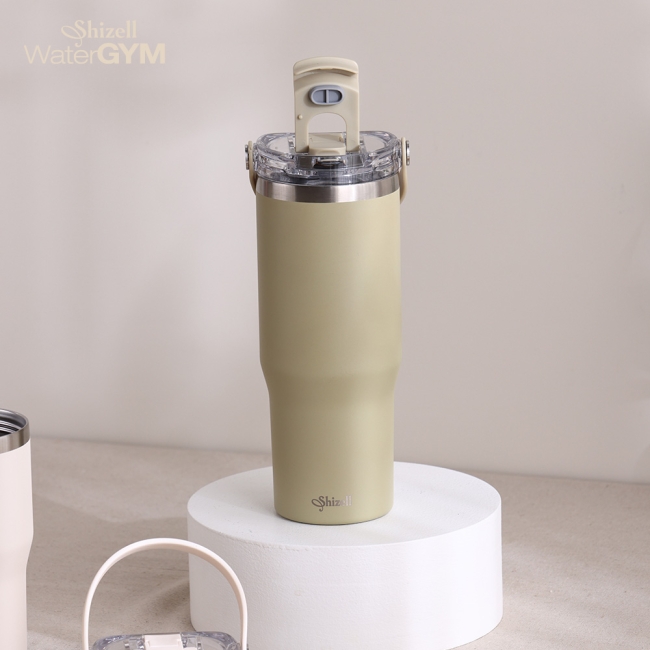 쉬젤 워터짐 텀블러_올리브 카키 900ml