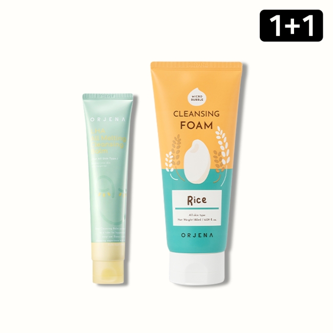 [1+1 행사] 오르제나 라하 올 멜팅 클렌징밤 + 오르제나 스마일데이 클렌징폼 라이스